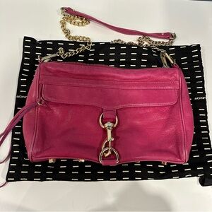 Rebecca Minkoff MAC in Pink/Fuchsia with Gold Hardware